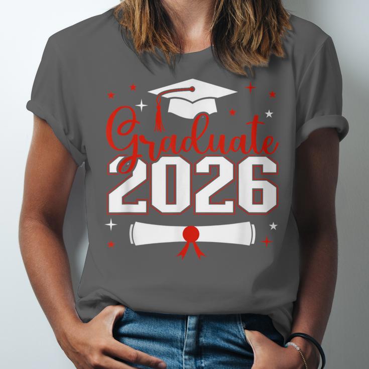 Graduate 2026 For Class Of 2026 Graduation Unisex Jersey T-Shirt