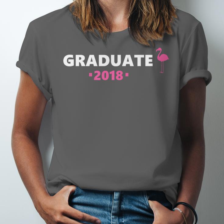 Graduate Flamingo 2018 Cute Graduation Unisex Jersey T-Shirt