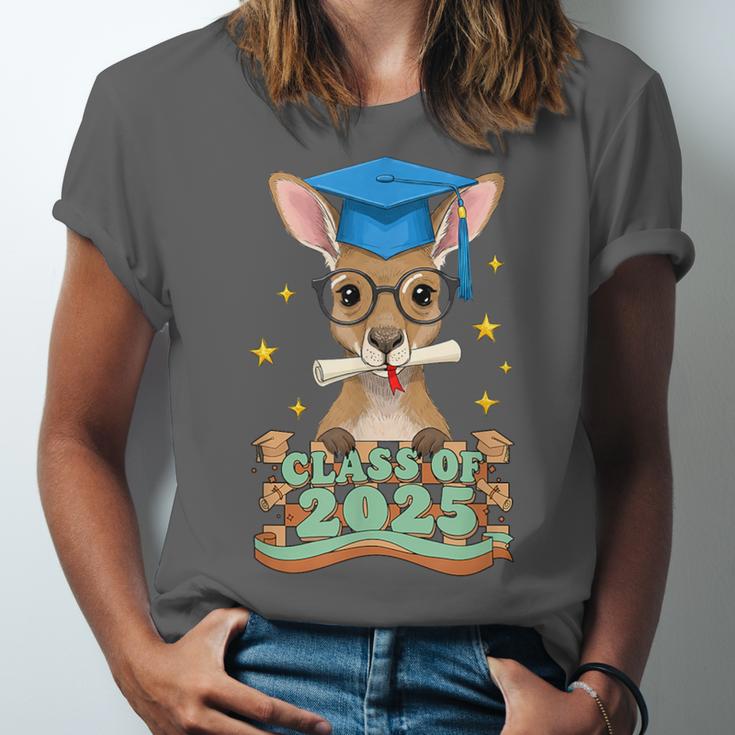 Graduate Kangaroo Class Of 2025 Kids Graduation Unisex Jersey T-Shirt