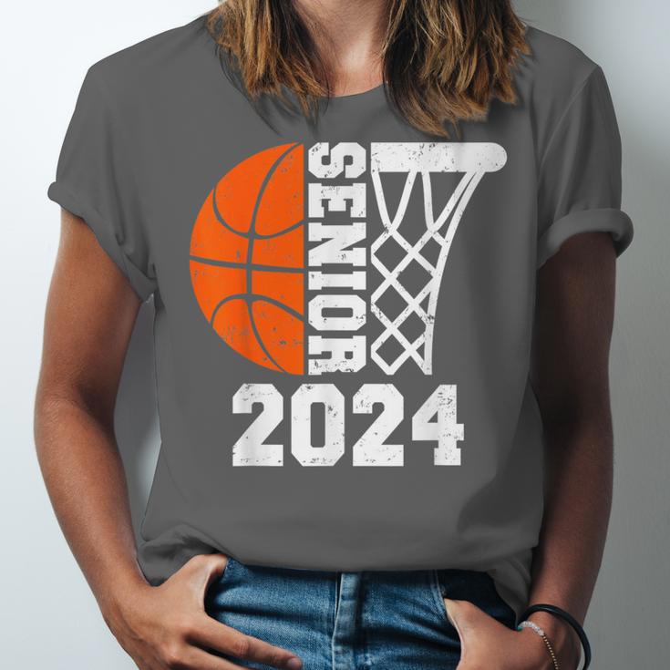Graduate Senior Class Of 2024 Basketball Player Graduation Unisex Jersey T-Shirt