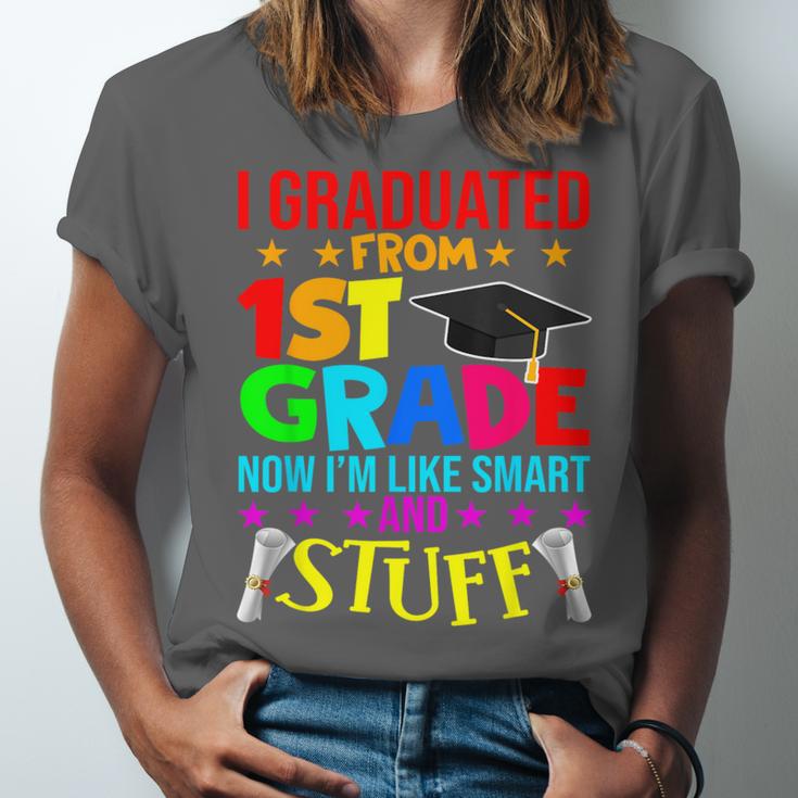 I Graduated From 1st Grade Graduation Matching Student Unisex Jersey T-Shirt