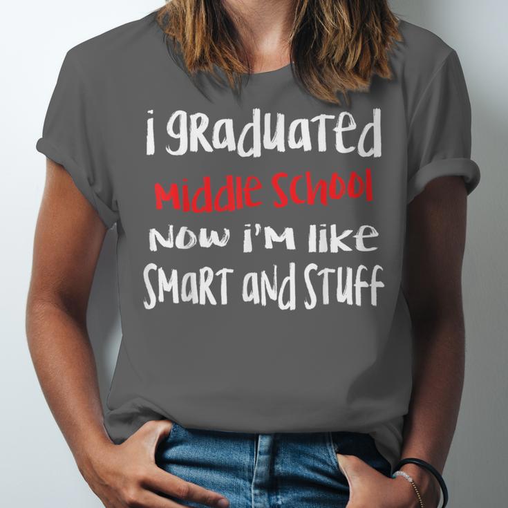 I Graduated Middle School Graduation Unisex Jersey T-Shirt