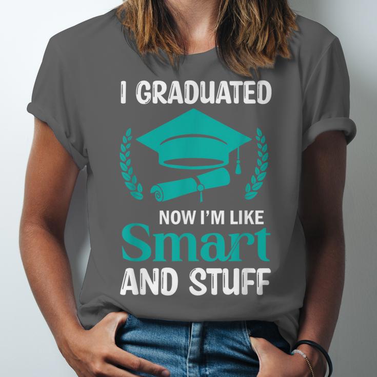 I Graduated Smart Graduation Student College University Unisex Jersey T-Shirt