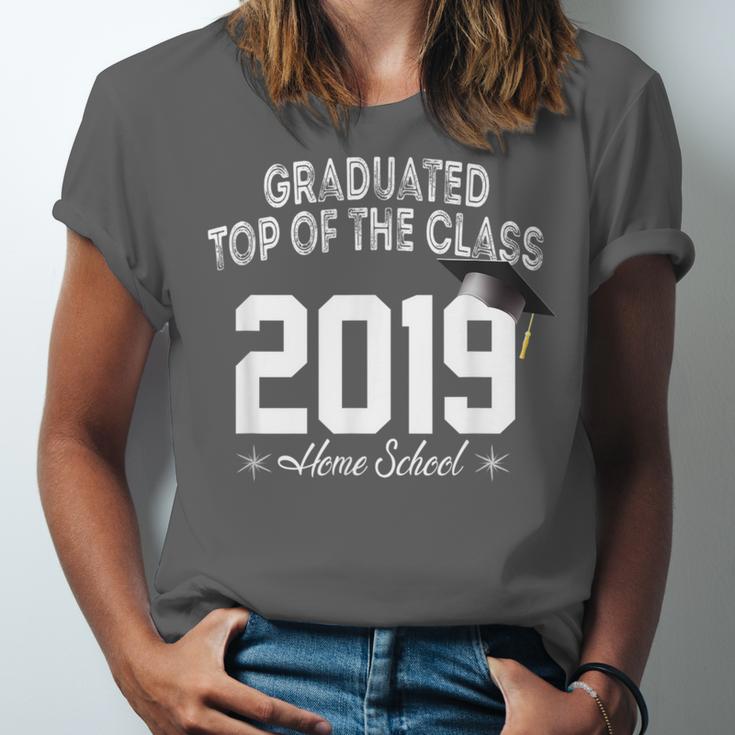 Graduated Top Of The Class 2019 Home School Graduation Shirt Unisex Jersey T-Shirt