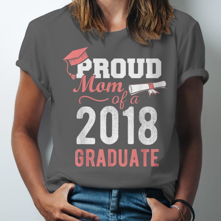 Graduation 2018 Tshirt Proud Mom Of A 2018 Graduate T-Shirt Unisex Jersey T-Shirt