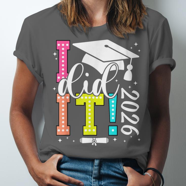 I Did It Graduation 2026 Graduate Class Of 2025 Senior 26 Unisex Jersey T-Shirt