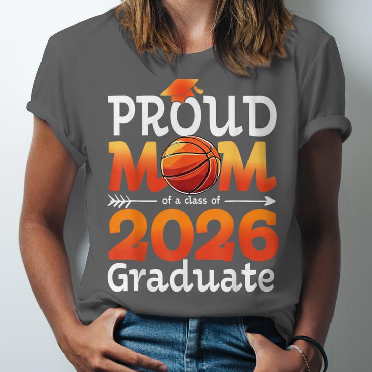 Graduation Basketball Retro Proud Mom Of A 2026 Graduate Unisex Jersey T-Shirt