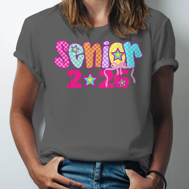 Graduation Class Of 2026 Senior Pink Coquette Bow 2026 Grade Unisex Jersey T-Shirt