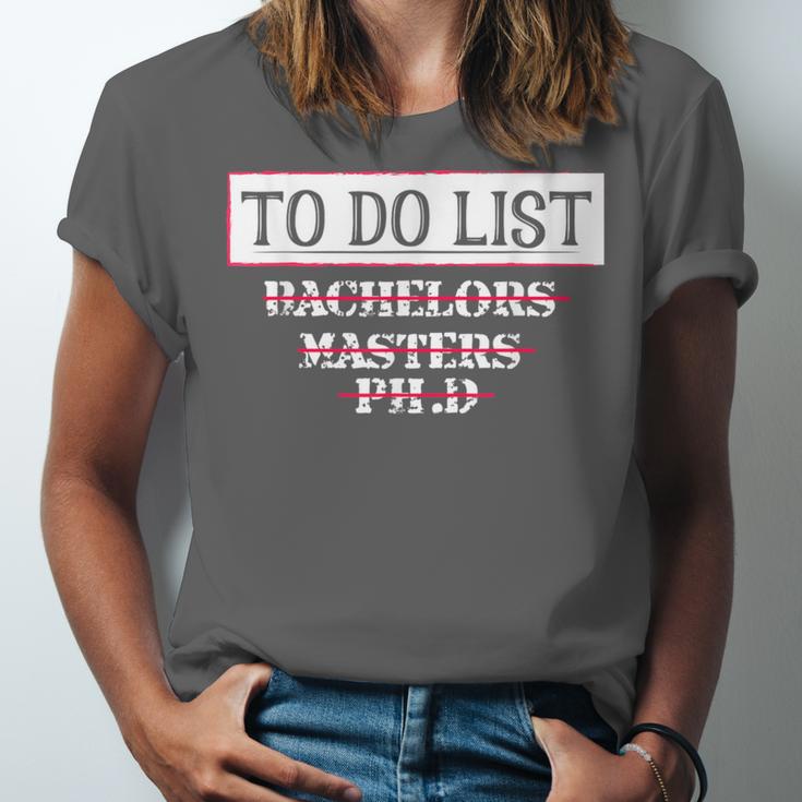Graduation PhD Tee Bachelors Tee Masters Degree Shirts Unisex Jersey T-Shirt