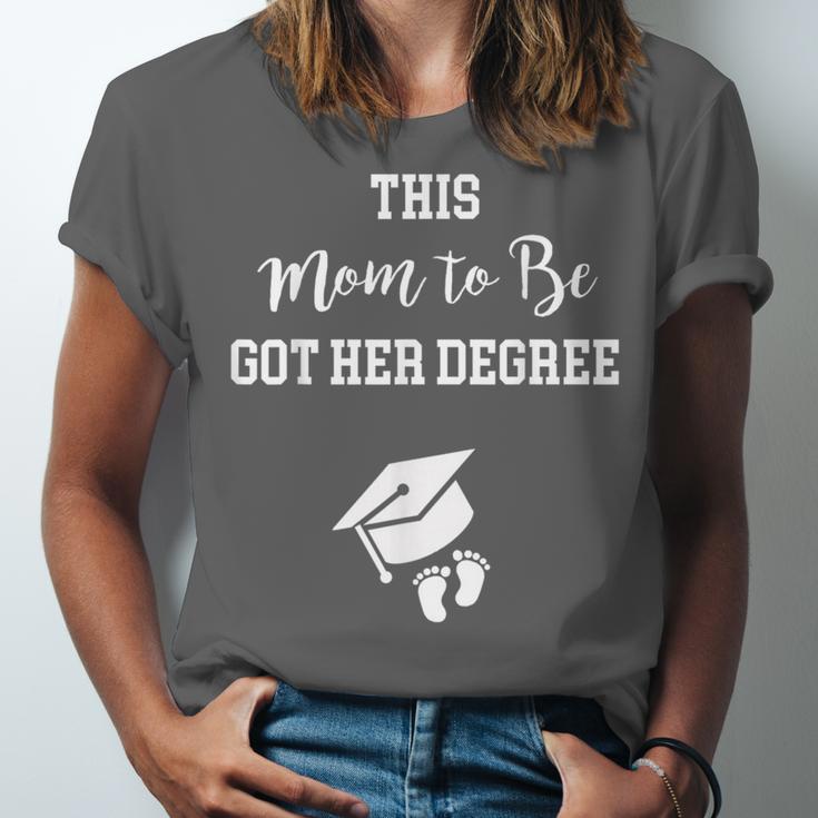 Graduation Pregnancy Announcement Shirt For Expectant Women Unisex Jersey T-Shirt