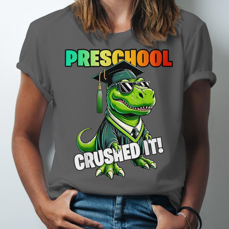 Graduation Preschool DinosaurRex Crushed It Boys Grad Unisex Jersey T-Shirt