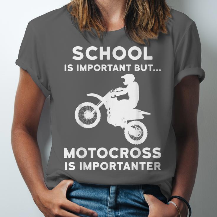 Graduation Shirt For Dirtbike Motocross Riders Unisex Jersey T-Shirt
