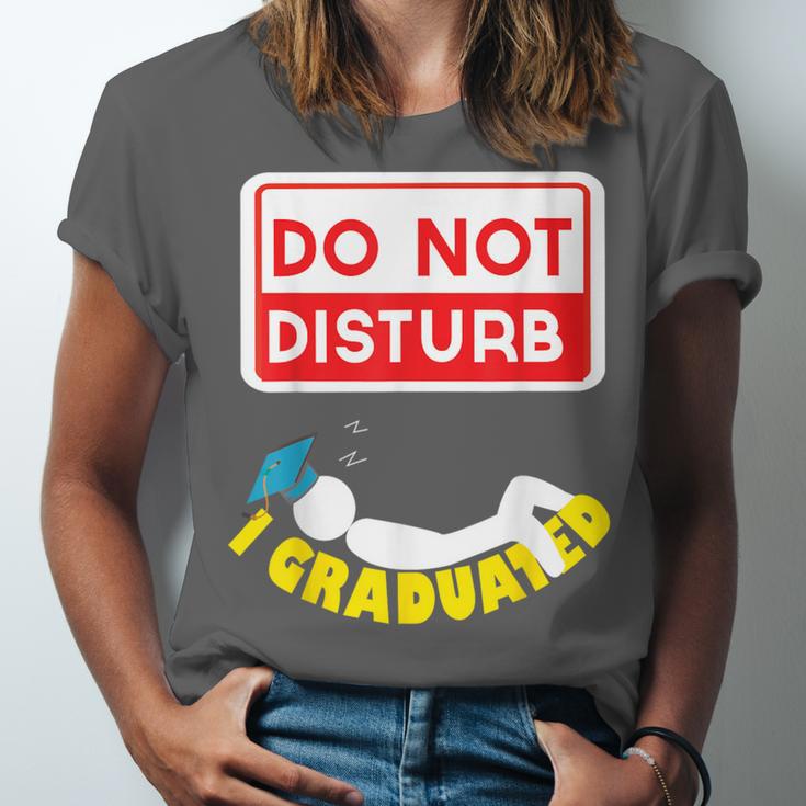 Graduation Shirt High School And College Sleepy Graduates Unisex Jersey T-Shirt