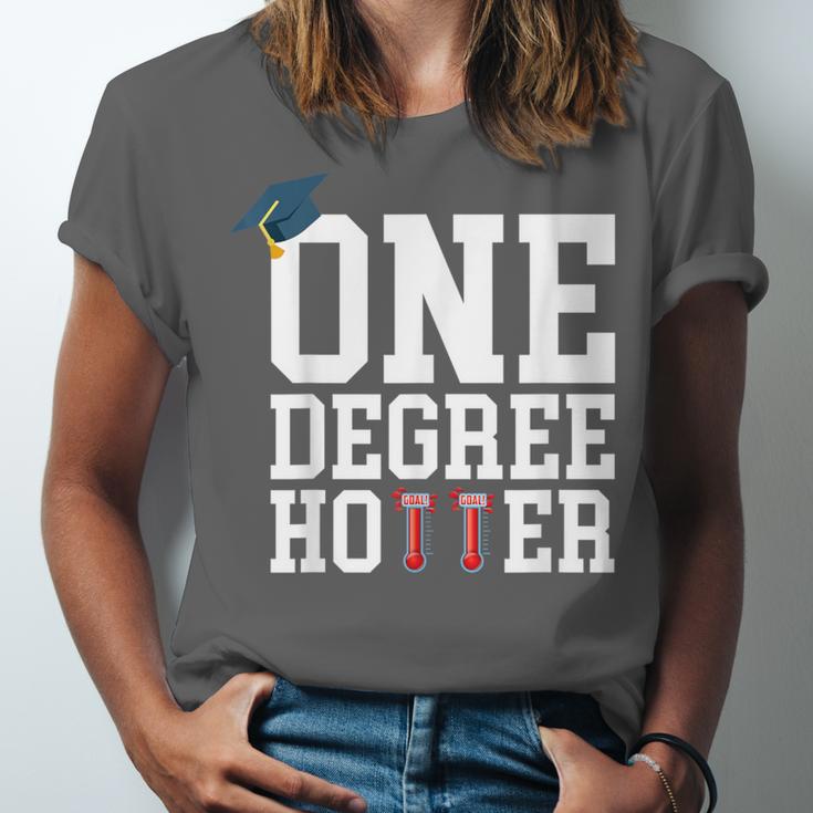 Graduation Shirts 2021 2022 One Degree Hotter Graduate Unisex Jersey T-Shirt
