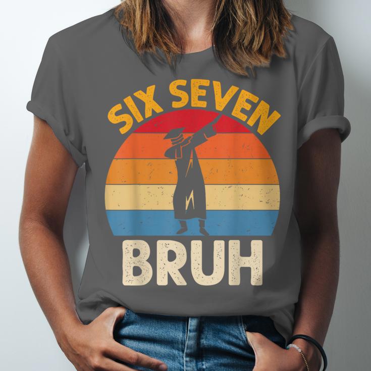 Graduation Six Seven Bruh Dabbing 67 Meme 6 7 Boys Kids Unisex Jersey T-Shirt
