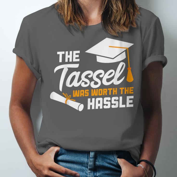GraduationShirt Tassel Was Worth The Hassle Tee Unisex Jersey T-Shirt
