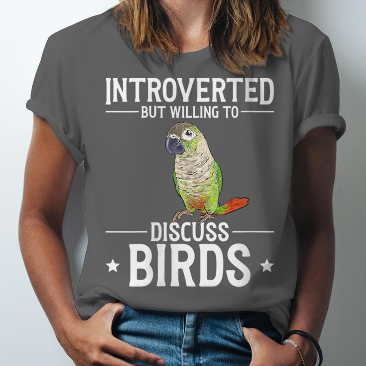 Green Cheek Conure Introvert Parrot Bird Conure Unisex Jersey T-Shirt Green Cheek Conure Introvert Parrot Bird Conure Unisex Jersey T-Shirt