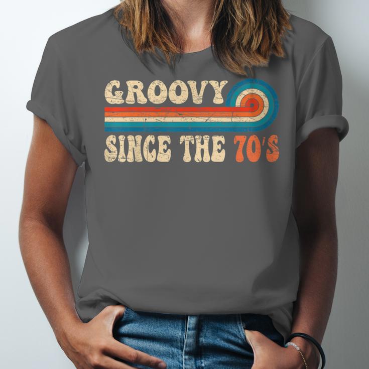Groovy Since The 70s Aesthetic Nostalgia 1970's Retro Unisex Jersey T-Shirt