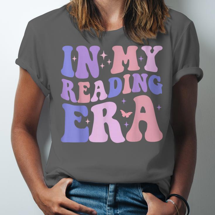 Groovy In My Reading Era Book Lovers Book Reader Unisex Jersey T-Shirt