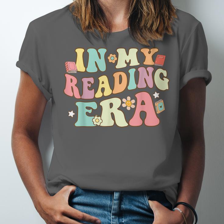Groovy In My Reading Era Read Book Reader Reading Unisex Jersey T-Shirt