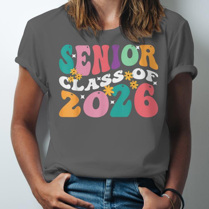 Groovy Senior Class Of 2026 My Last First Day Graduation 26 Unisex Jersey T-Shirt