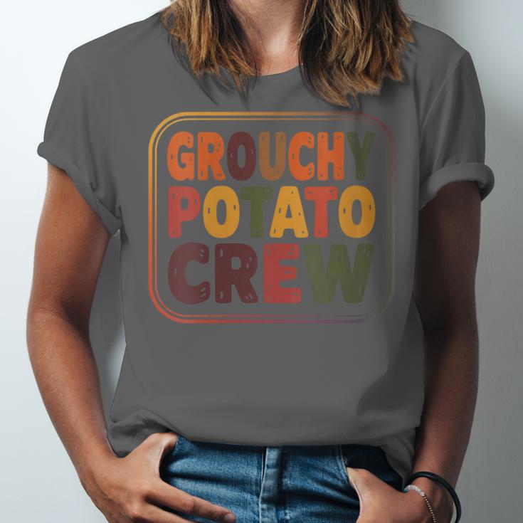 Grouchy Potato Crew Introvert Sarcasm Unisex Jersey T-Shirt