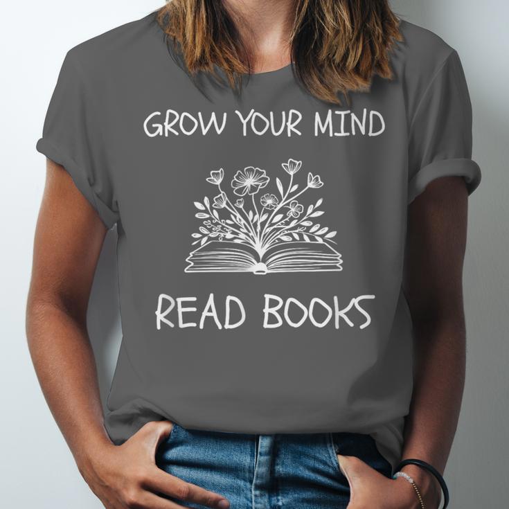 Grow Your Mind Read Books Tee Fun Book Lover Reading Outfit Unisex Jersey T-Shirt Grow Your Mind Read Books Tee Fun Book Lover Reading Outfit Unisex Jersey T-Shirt