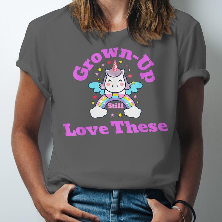 Grown-Up Still Love These Magical Unicorn Nostalgia Unisex Jersey T-Shirt Grown-Up Still Love These Magical Unicorn Nostalgia Unisex Jersey T-Shirt