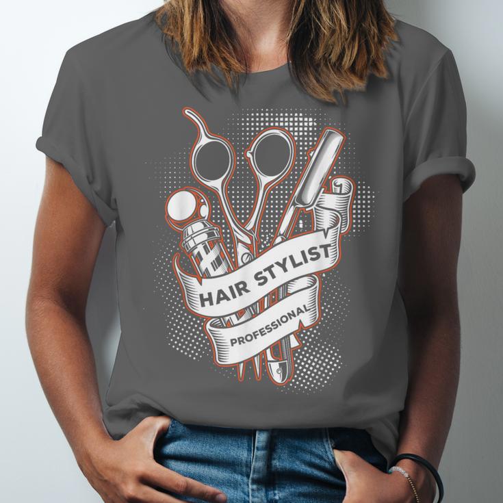 Hairdresser Gift Idea Graduation Tattoo Craft Hairstylist Unisex Jersey T-Shirt