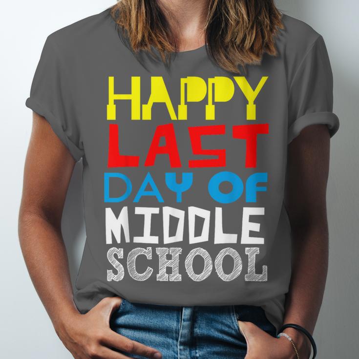 Happy Last Day Of Middle School Graduation Unisex Jersey T-Shirt