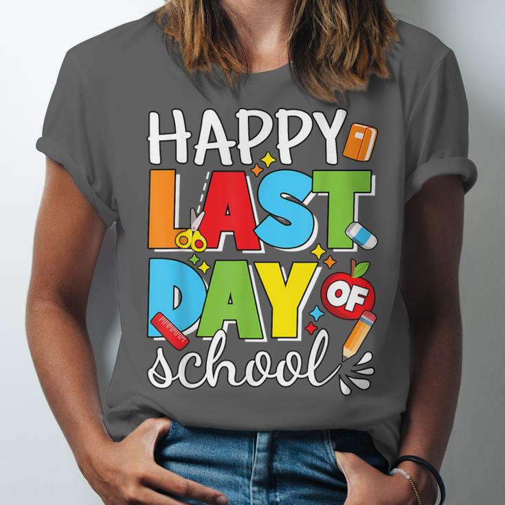 Happy Last Day Of School Teacher Student Graduation Unisex Jersey T-Shirt