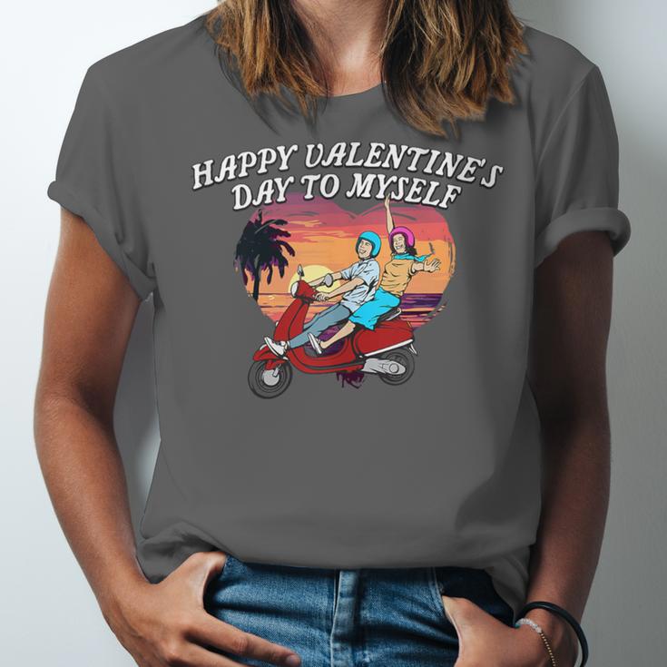 Happy Valentines Day To Myself Introvert Humor Unisex Jersey T-Shirt Happy Valentines Day To Myself Introvert Humor Unisex Jersey T-Shirt
