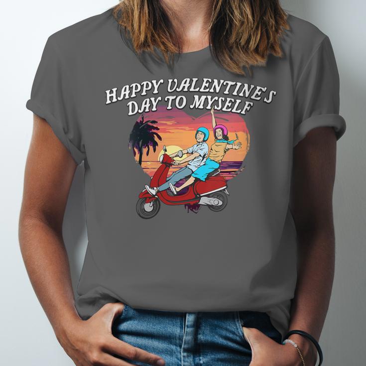 Happy Valentines Day To Myself Introvert Humor Unisex Jersey T-Shirt Happy Valentines Day To Myself Introvert Humor Unisex Jersey T-Shirt