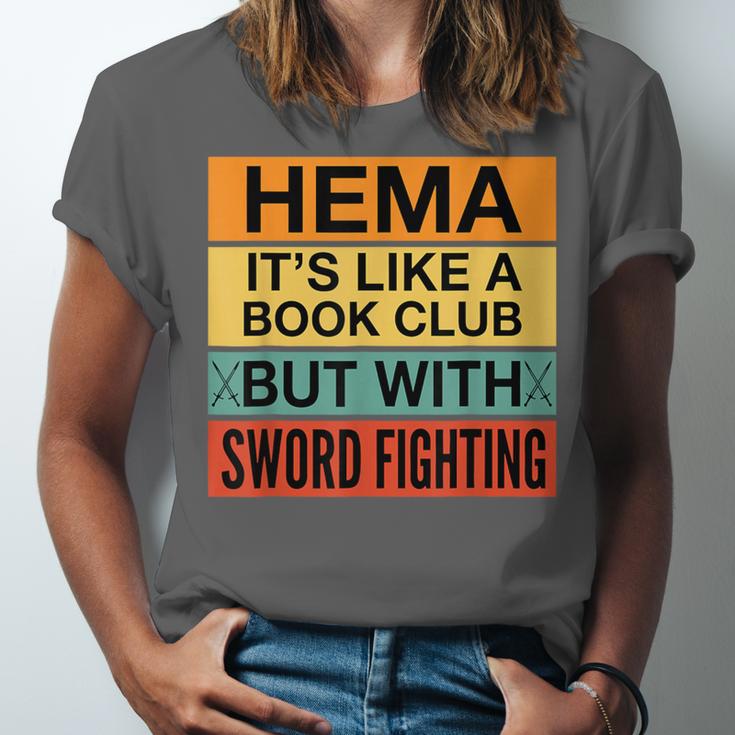Hema Definition Like A Book Club With Swords Unisex Jersey T-Shirt