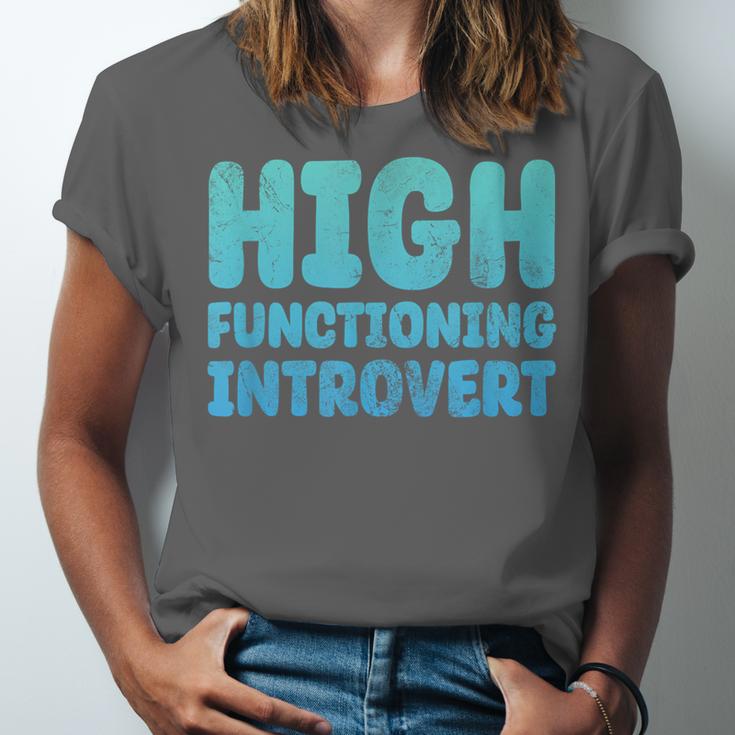 High Functioning Introvert Sarcasm Sarcastic Grunge Unisex Jersey T-Shirt High Functioning Introvert Sarcasm Sarcastic Grunge Unisex Jersey T-Shirt