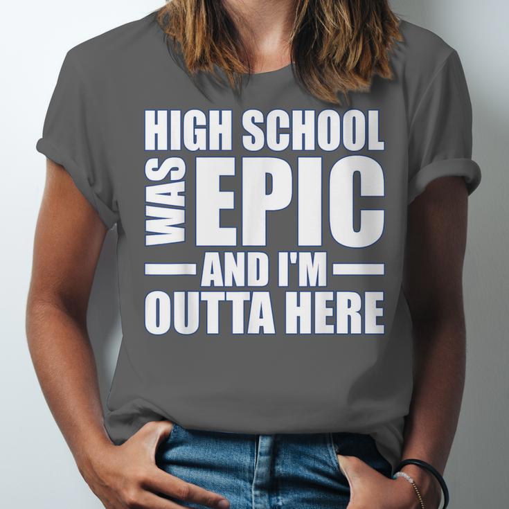 High School Graduate Graduation Party Meme Unisex Jersey T-Shirt