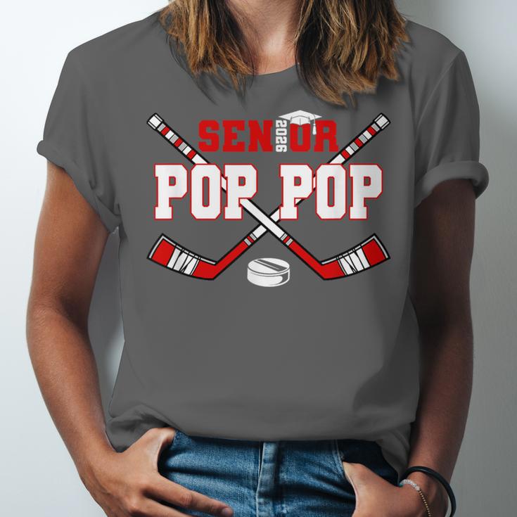 Hockey Senior Pop Pop Graduation Class Of 2026 Kids Unisex Jersey T-Shirt