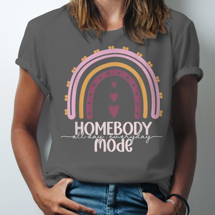 Homebody Introvert Homebody Mode Everyday Unisex Jersey T-Shirt