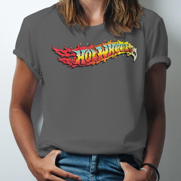 Hot Wheels Comic Book Fire Logo Unisex Jersey T-Shirt