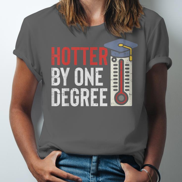 Hotter By One Degree Phd MBA College Graduation Unisex Jersey T-Shirt