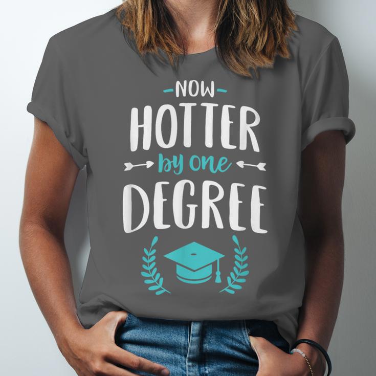 Now Hotter By One Degree Shirt Class Of 2024 Graduation Unisex Jersey T-Shirt