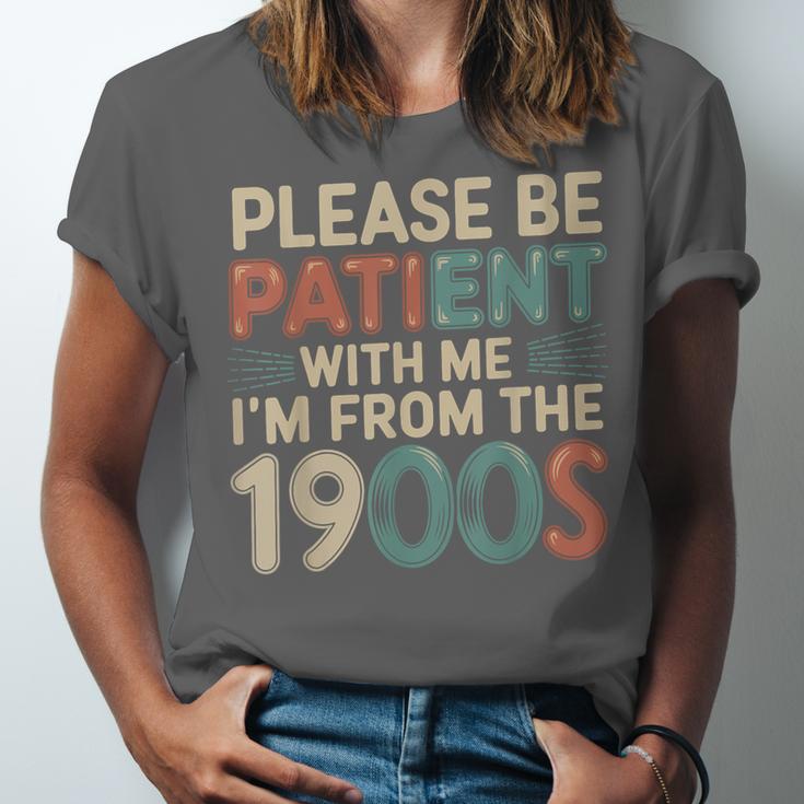 Humor Retro Please Be Patient With Me I'm From The 1900s Unisex Jersey T-Shirt