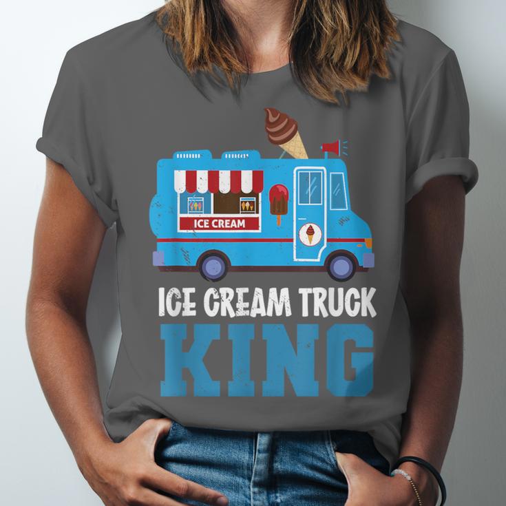 Ice Cream Truck King Nostalgia Summer Ice Cream Truck Driver Unisex Jersey T-Shirt Ice Cream Truck King Nostalgia Summer Ice Cream Truck Driver Unisex Jersey T-Shirt