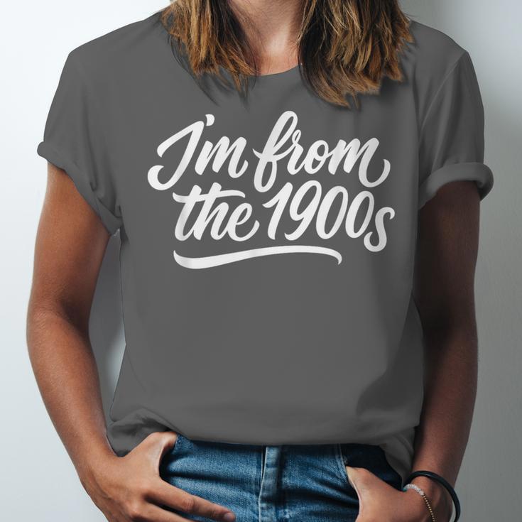 I'm From The 1900s Handwritten Calligraphy Unisex Jersey T-Shirt I'm From The 1900s Handwritten Calligraphy Unisex Jersey T-Shirt