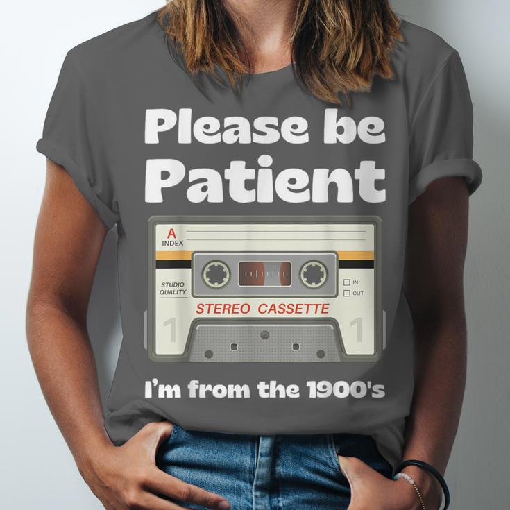 I'm From The 1900s Be Patient Retro Cassette Tape Unisex Jersey T-Shirt