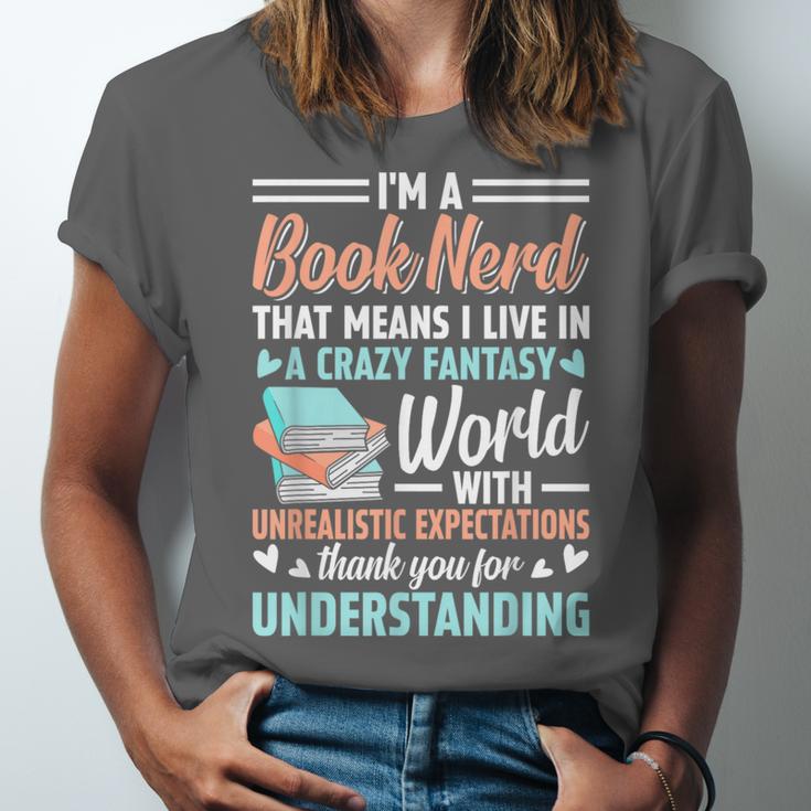 I'm a Book Nerd Bookworm Unisex Jersey T-Shirt