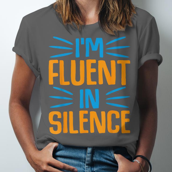 I'm Fluent In Silence I Introvert Unisex Jersey T-Shirt I'm Fluent In Silence I Introvert Unisex Jersey T-Shirt