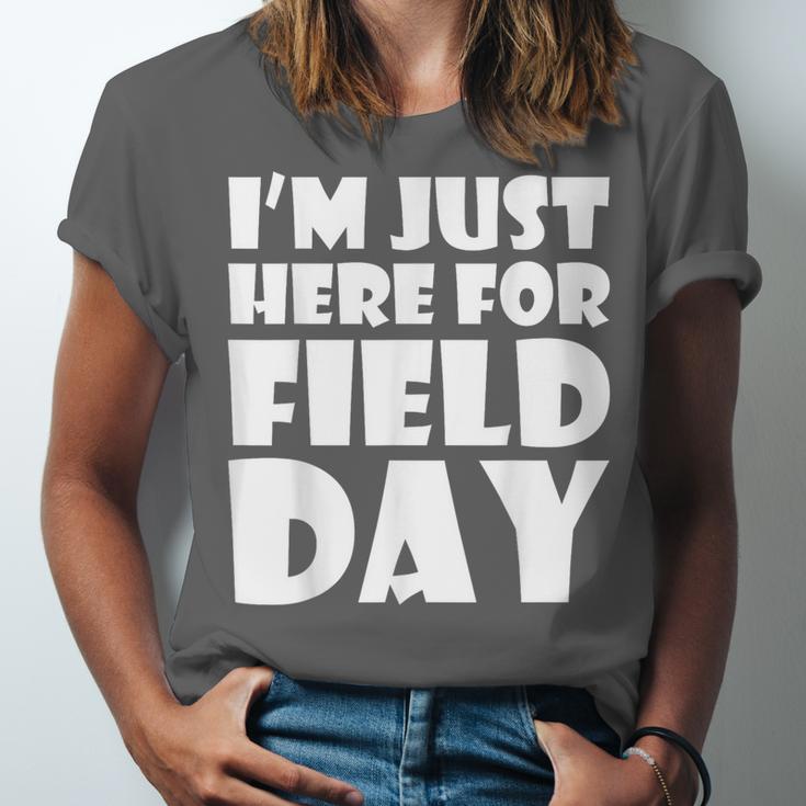 I'm Just Here For Field Day For Graduation 2018 T-Shirt Unisex Jersey T-Shirt