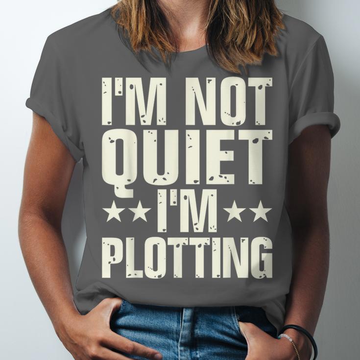 I'm Not Quiet I'm Plotting I Introvert Unisex Jersey T-Shirt I'm Not Quiet I'm Plotting I Introvert Unisex Jersey T-Shirt