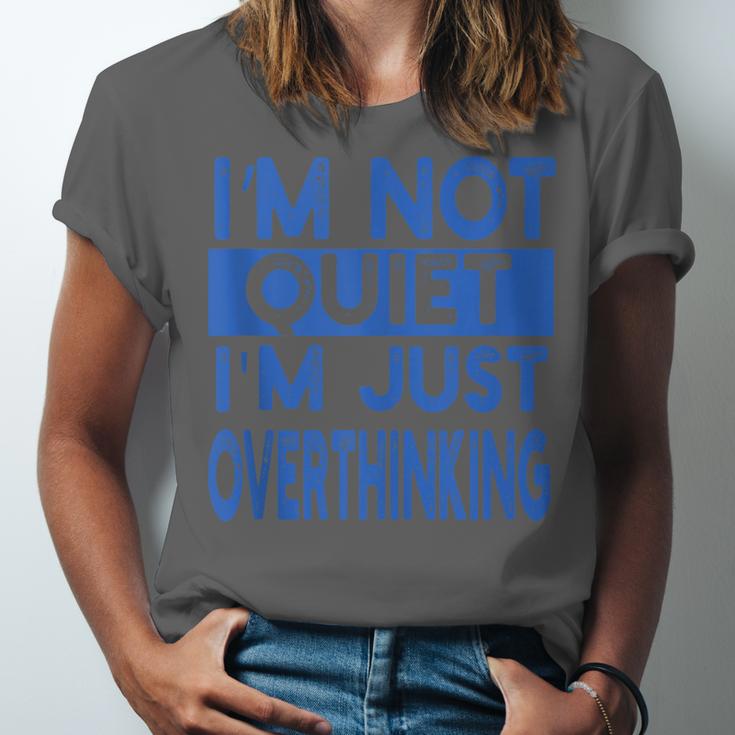I'm Not Quite I'm Overthinking Introvert Quote Unisex Jersey T-Shirt